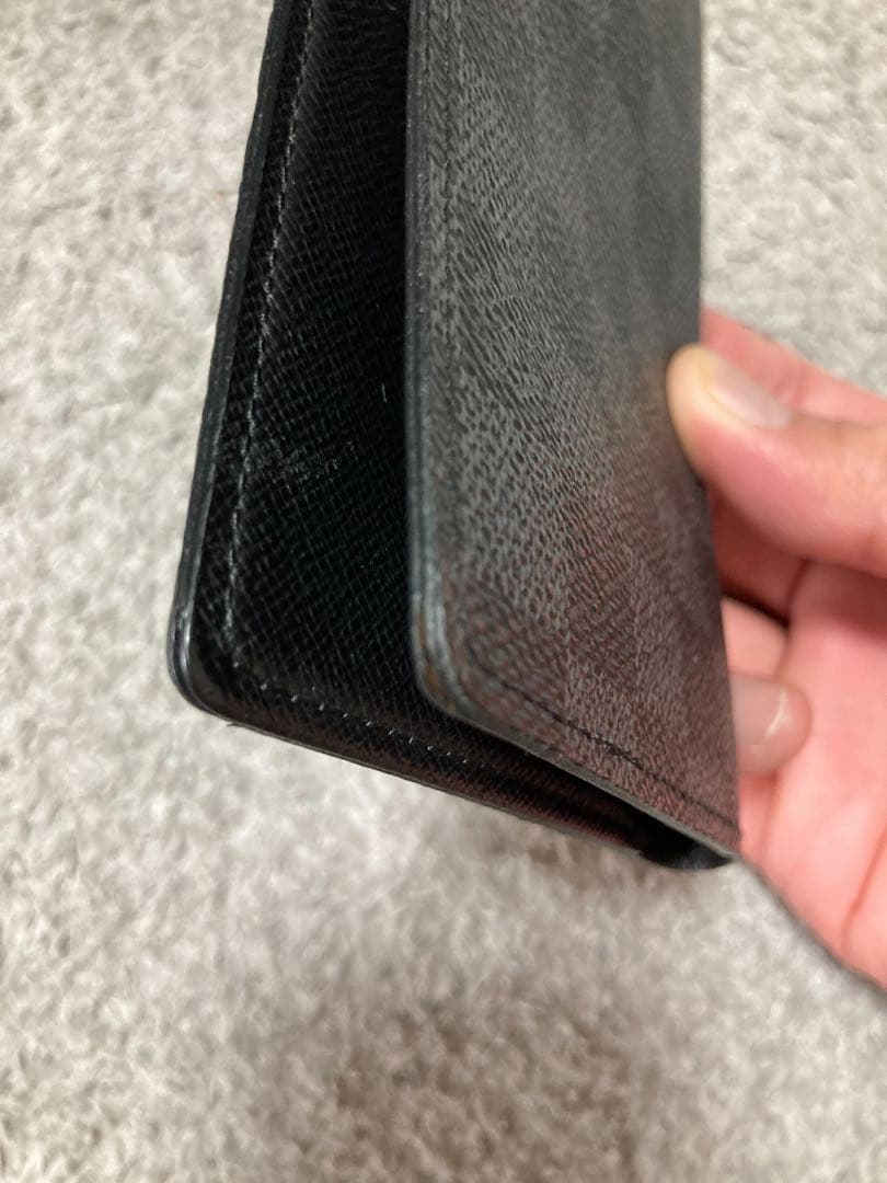 最終値下Louis Vuitton ダミエ ブラックレザー 手帳カバー