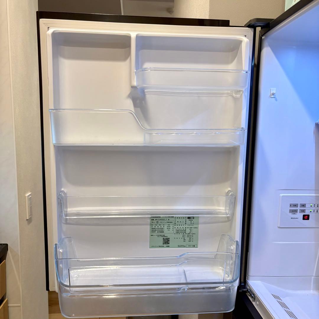 【1/22まで】パナソニック 冷凍冷蔵庫 NR-C342GCL-T 21年製