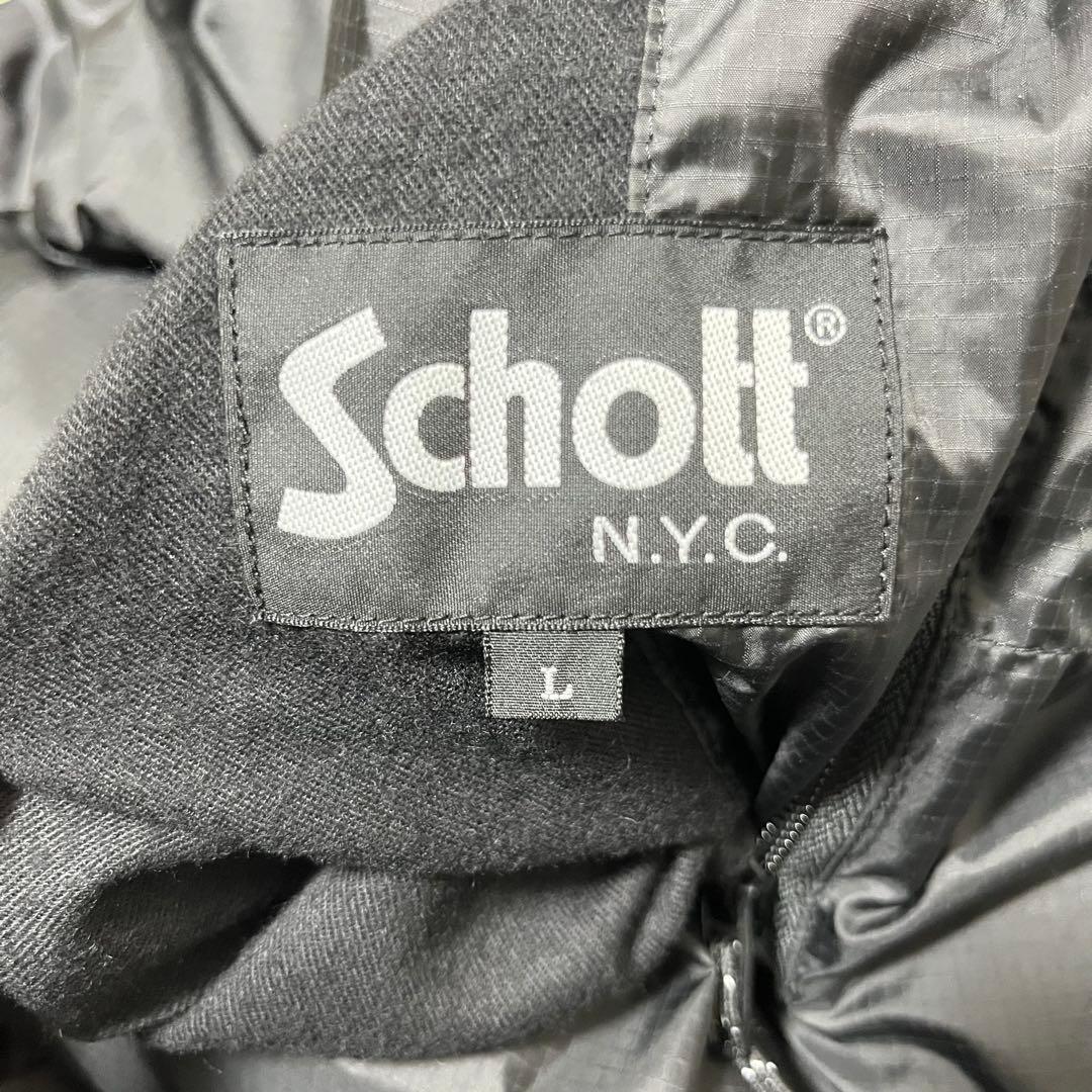 美品！Schott　リバーシブル　自由の女神　XL相当　フード　ジャケット