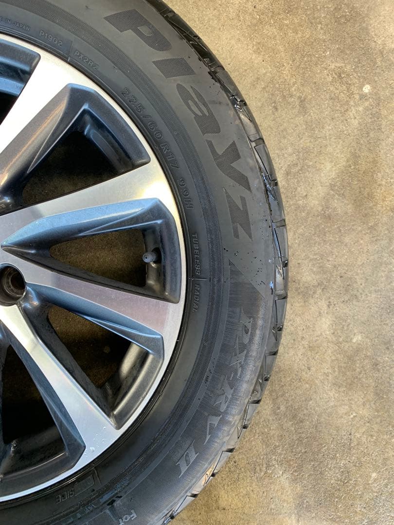 トヨタ純正17インチホイール夏タイヤセット225/60R17