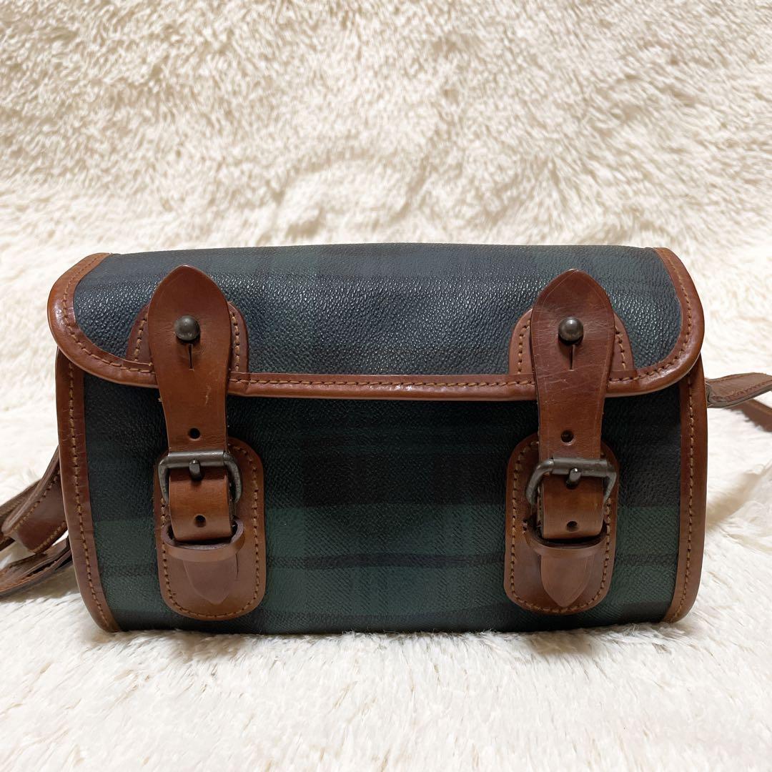 ポロラルフローレン ショルダーバッグ クロスボディ グリーン チェック B189