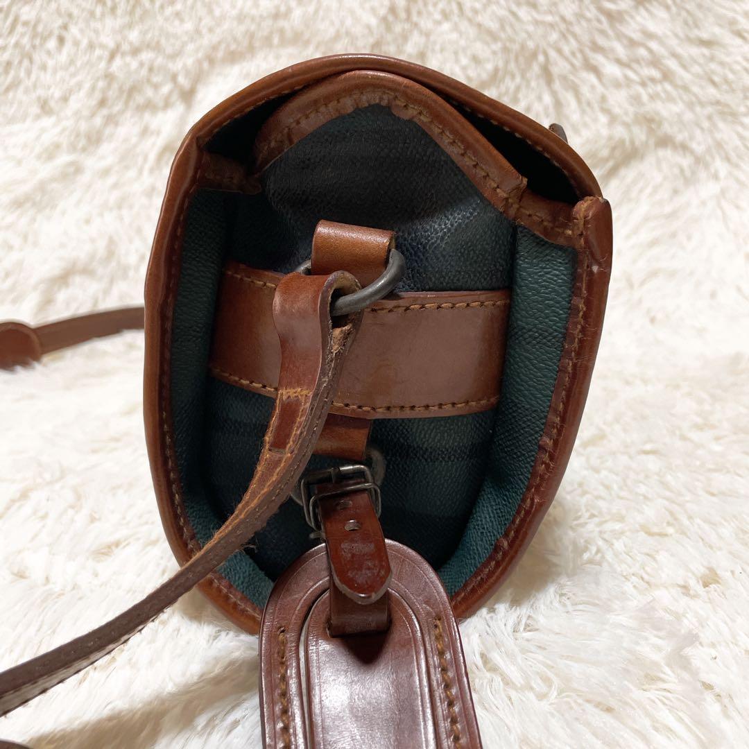 ポロラルフローレン ショルダーバッグ クロスボディ グリーン チェック B189