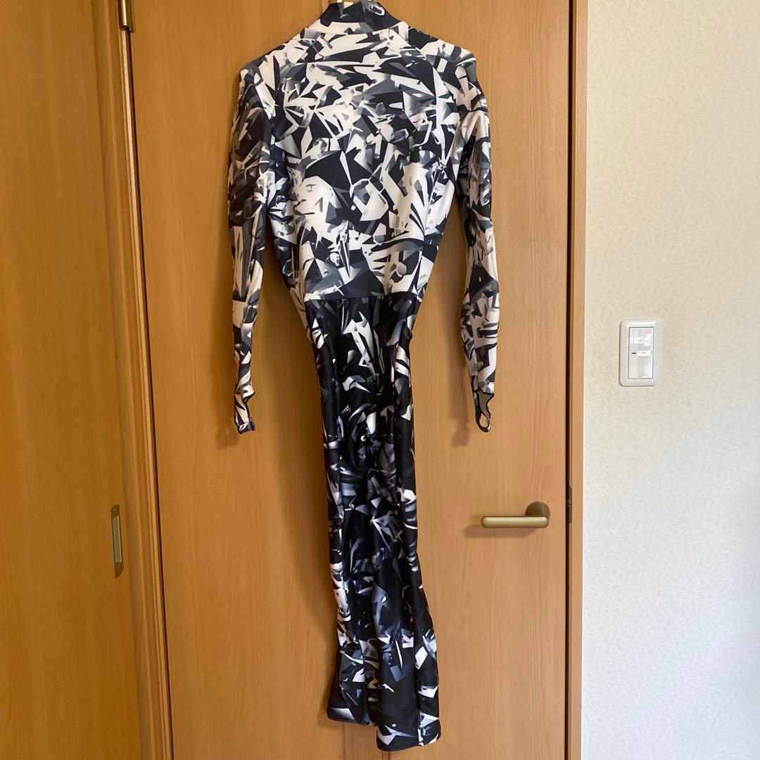 スキーウェア　165 デサント　レーシングスーツ　ワンピ　ワンピース　白　黒