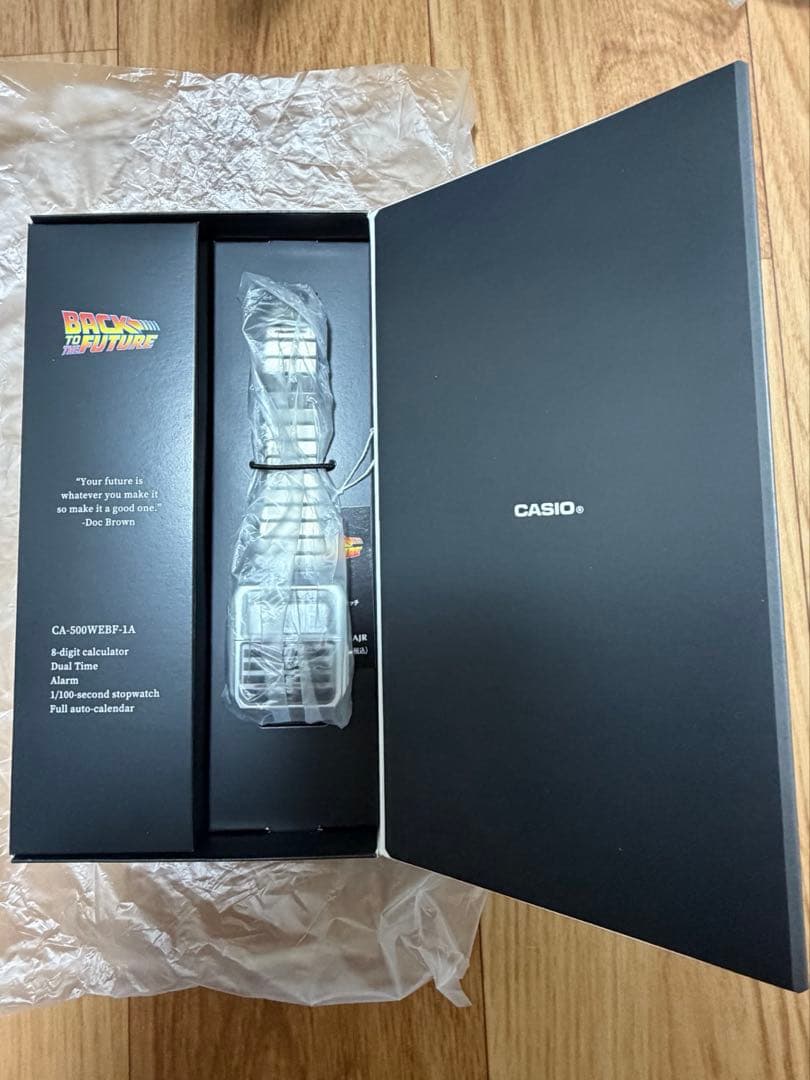 【未開封】CASIO バックトゥザフューチャー コラボ 腕時計　タグ付