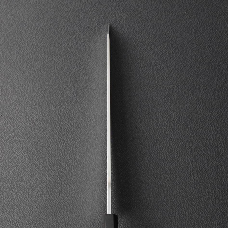 9599 新品 ダマスカス 切付包丁 尺 渦潮紋 105層 黒檀黒水牛角八角柄