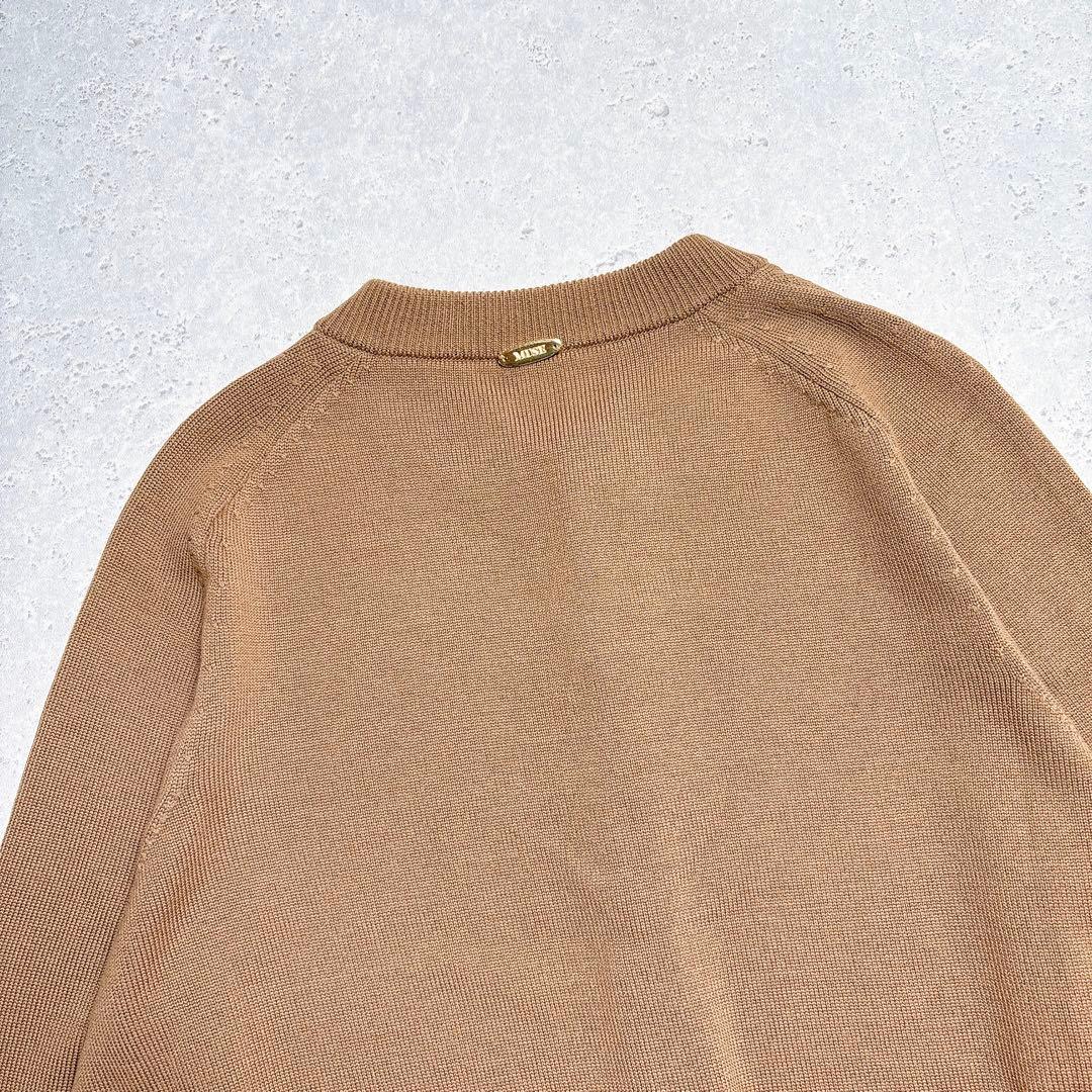 【２０２３】ドゥーズィエムクラス　 WISHクルーネックカーディガン　キャメル