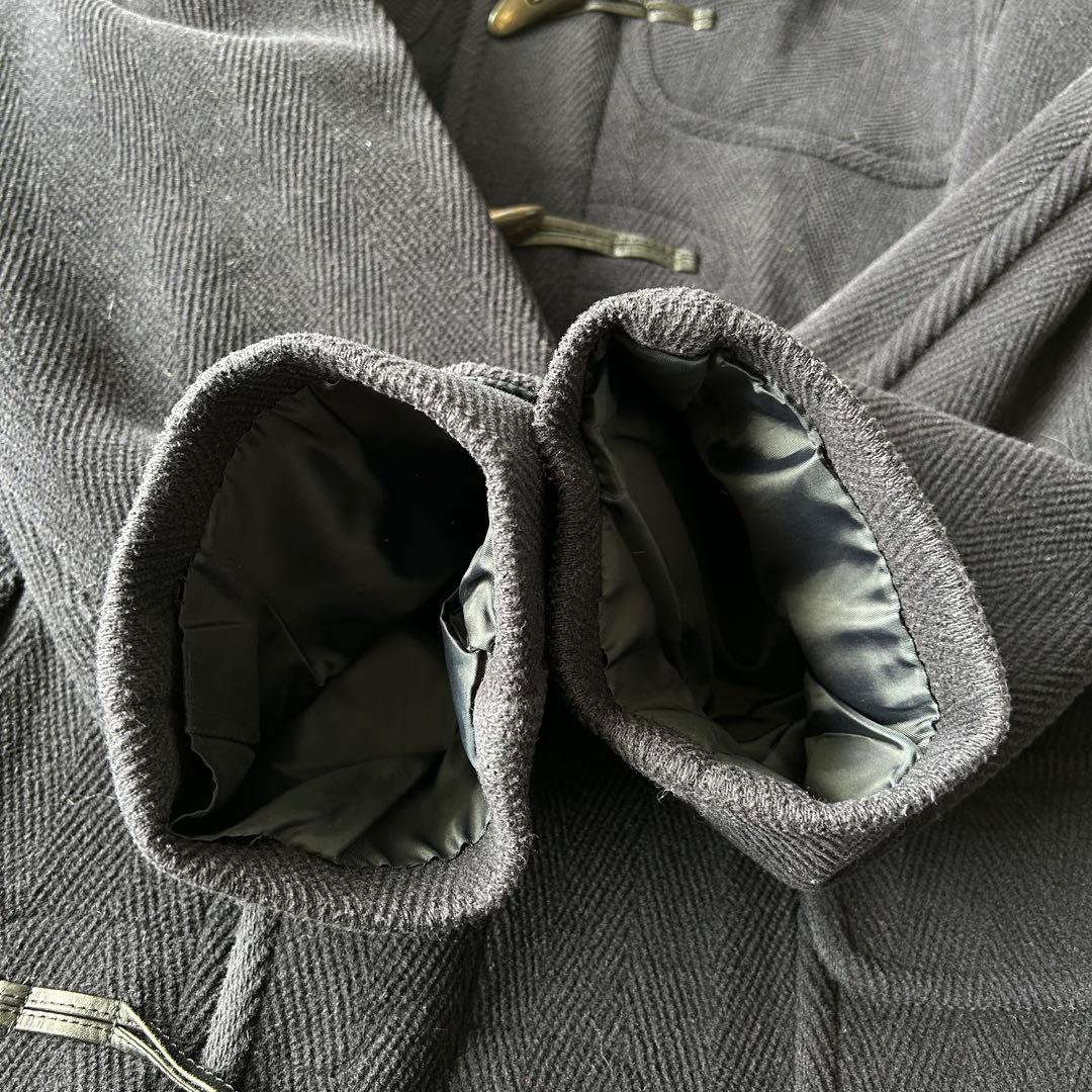 NEW YORKER VallombrosaヘリンボーンダッフルコートM 紺