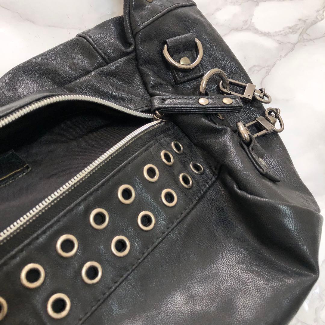 バッグ 00s y2k one shoulder bag black chain