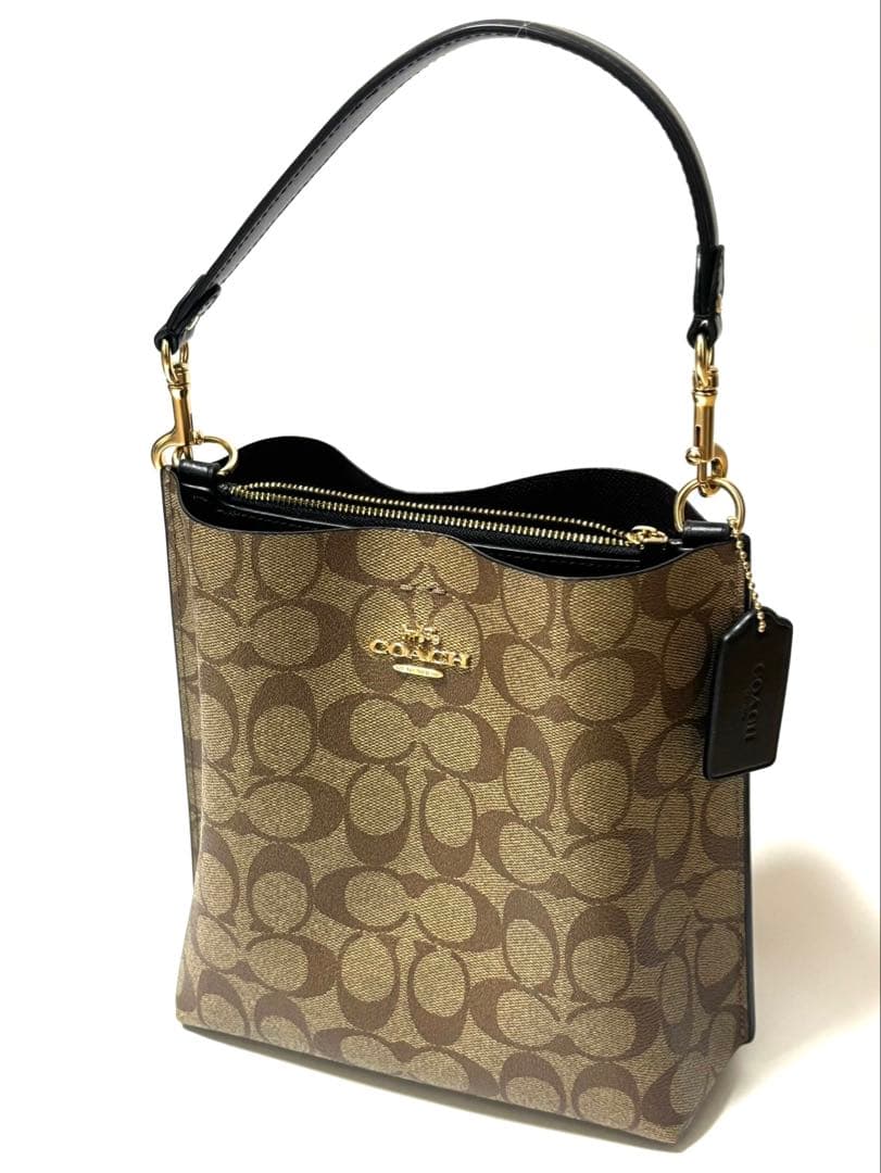 COACH コーチ モリー バケットバッグ 22 シグネチャー CA582