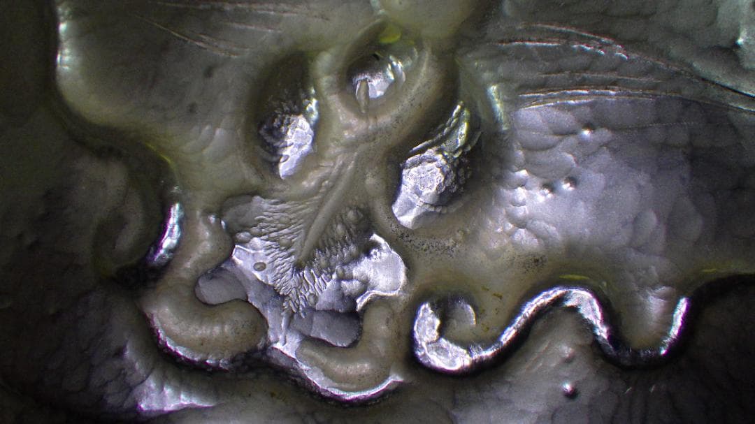 彫金パネル 帖佐美行 純銅製 共シール 落款 額装 服部時計店創業100年記念