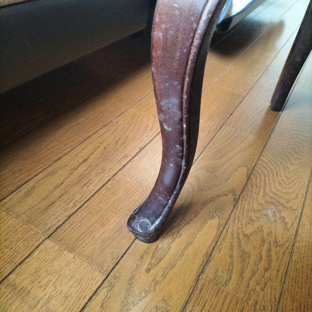 時間限定値下①木製　刺繍　椅子　アンティーク　プチポワン　チェア　イギリス　ミニ