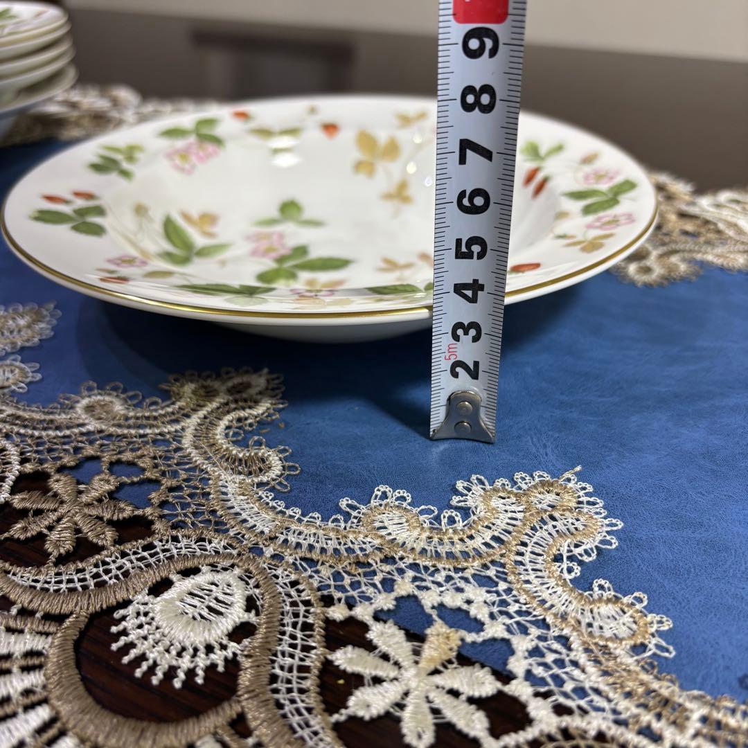  ワイルドストロベリー スーププレート６枚