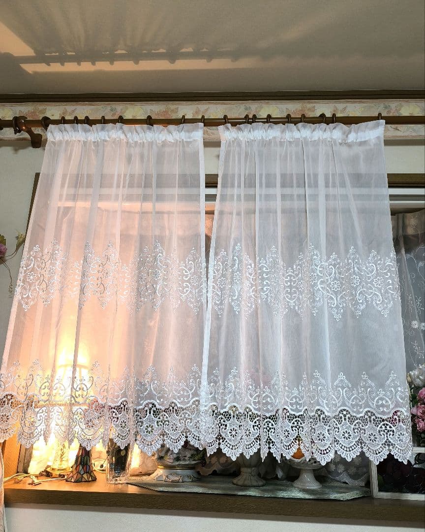 トルコレース【Hiko様オーダー品　マクラメレース　ギャザーフリル】ハンドメイド