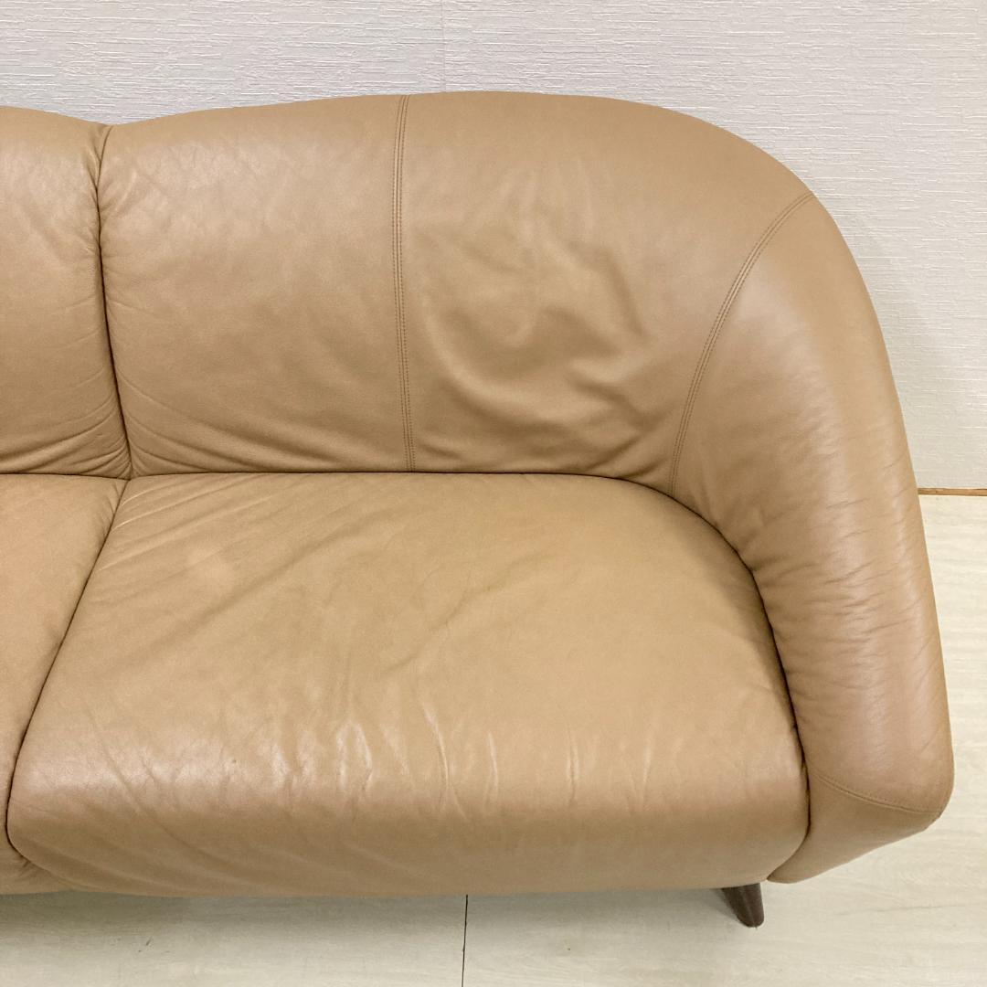 日本フクラ　LongLife　本革　３人掛けソファ　トリプルソファ
