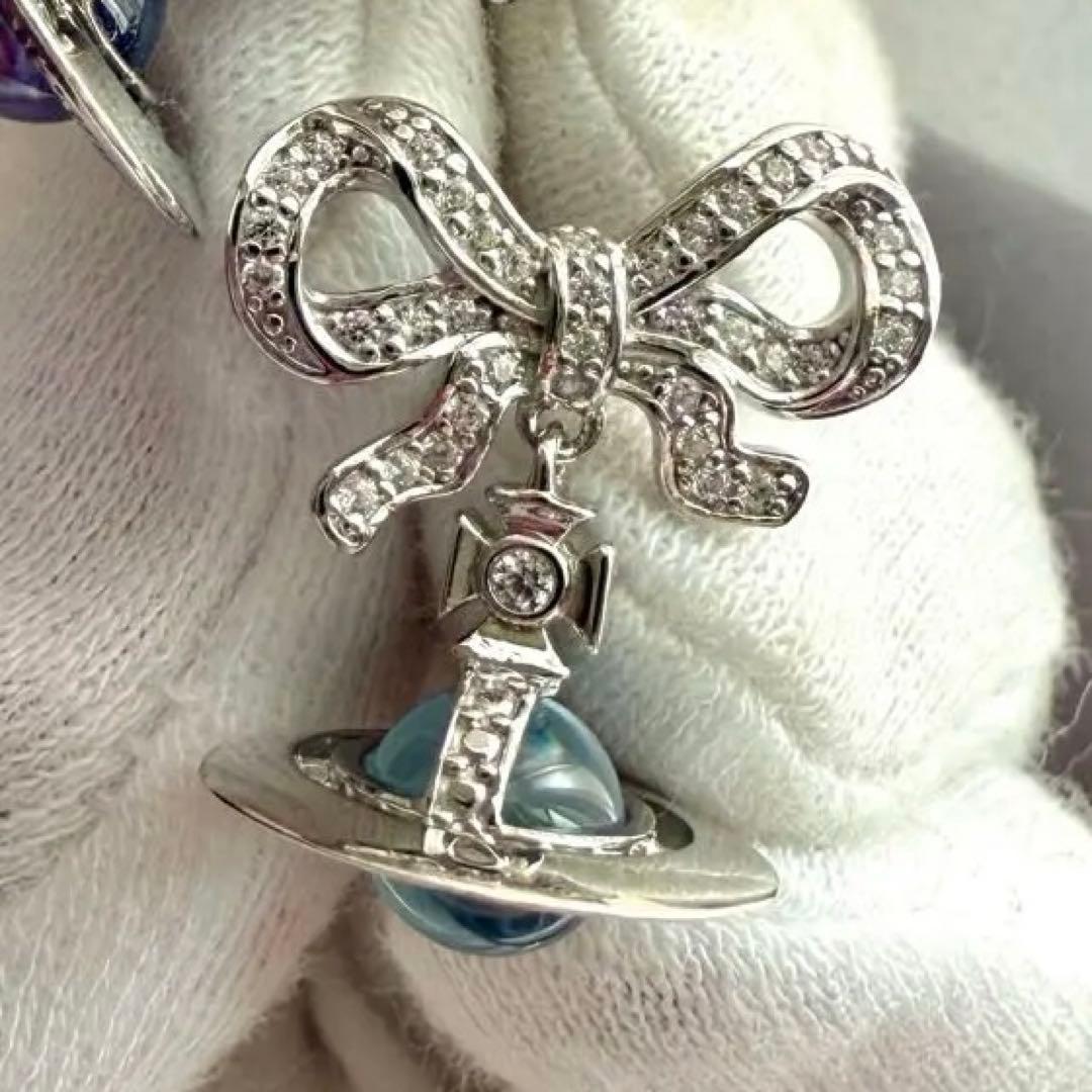 希少片耳/925/正規品VivienneWestwood リボンオーブピアス