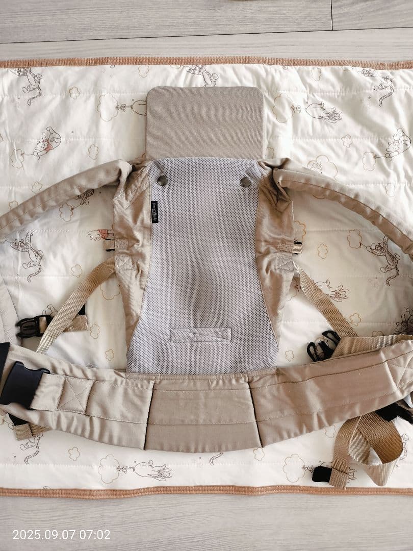 【美品】ファムキャリー おんぶ紐★モカベージュ