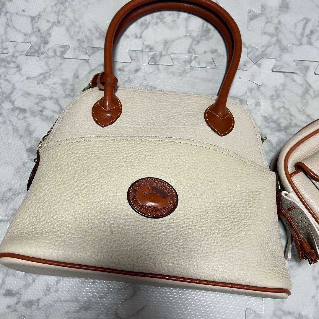 希少ポーチ付 ドゥーニー＆バーク ハンドバッグ 2way ヴィンテージ