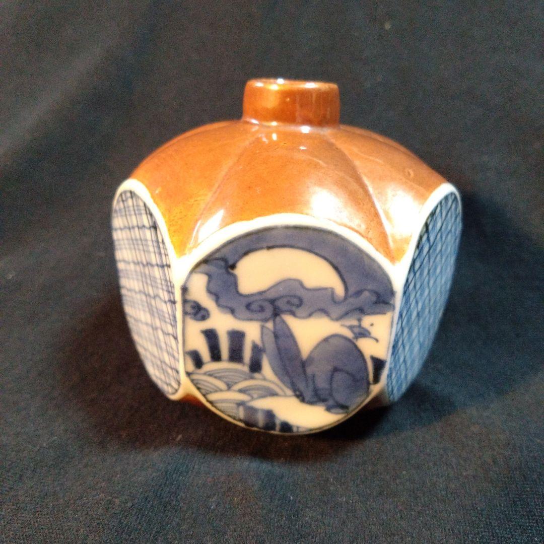 古伊万里錆釉兎文小壺