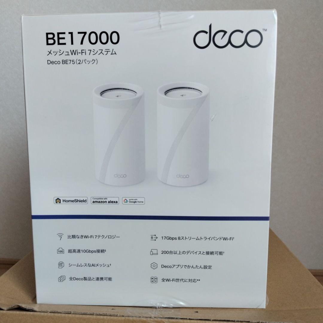 【新品未開封】TP-Link Deco BE75 Wi-Fi 7 ルーター