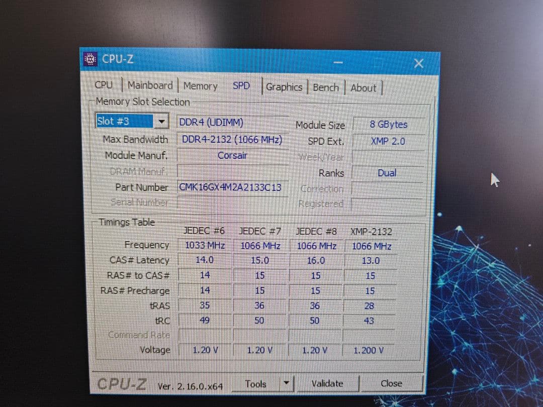 メモリー Vengeance LPX DDR4 16GB(8x2GB)