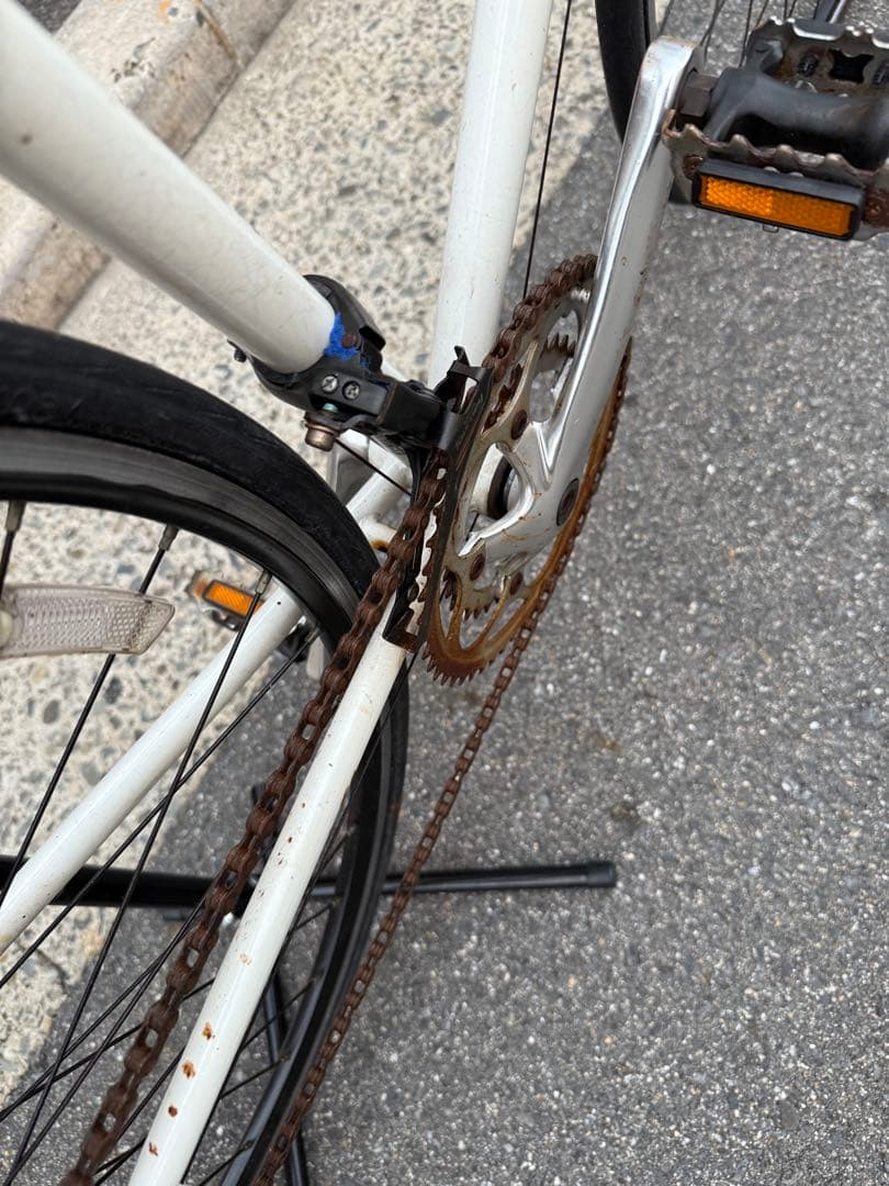 89 自転車 大阪市 【引取り限定】 ロードバイク 変速付き