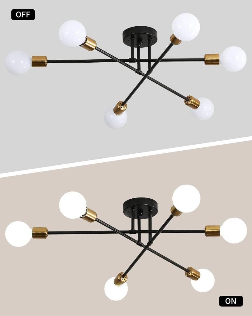 6灯 シーリングライト ペンダント 北欧 シャンデリア
