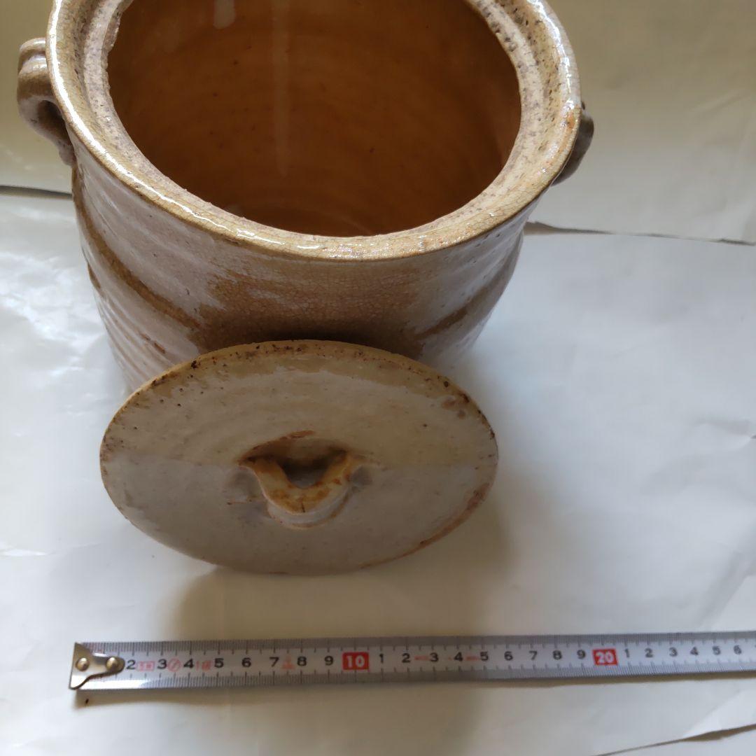 薩摩焼 水指 吉永晶竿 作 共箱 茶道具 茶器 美品 です。