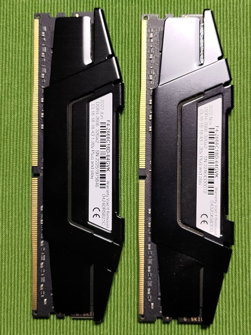 G.SKILL RIPJAWS V DDR4 32GB×2 64GB