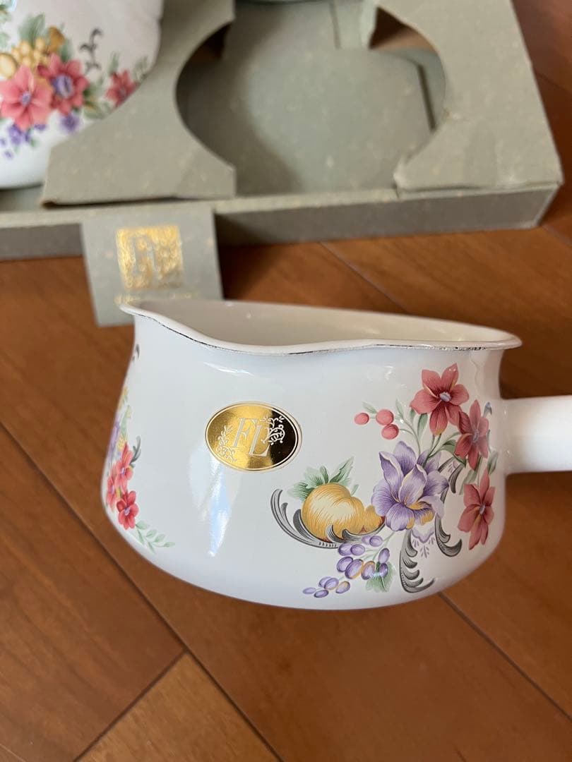 値下げ未使用琺瑯FUJIHORO 富士ホーローFlower Legend３点セッ