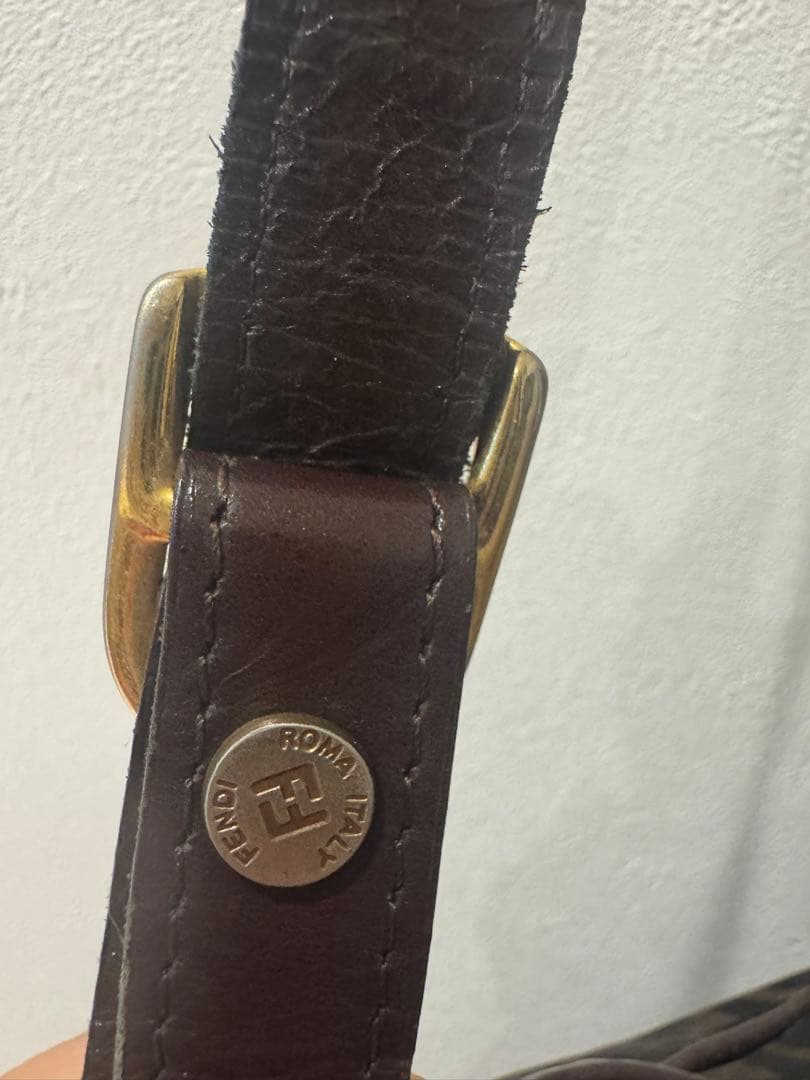 FENDI 巾着 ズッカ柄 ショルダーバッグ