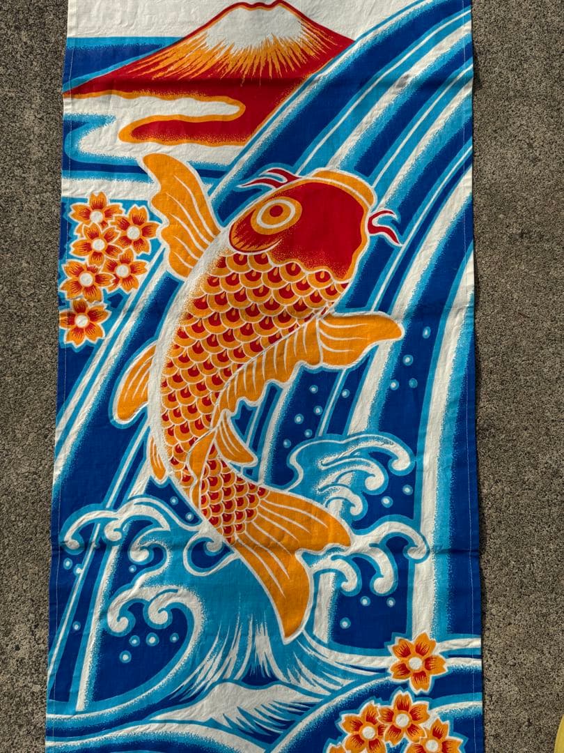 中古 現代 幟旗 武者絵 ⑧ 大畑 耕雲 全長7m10cm 金粉入 のぼり旗