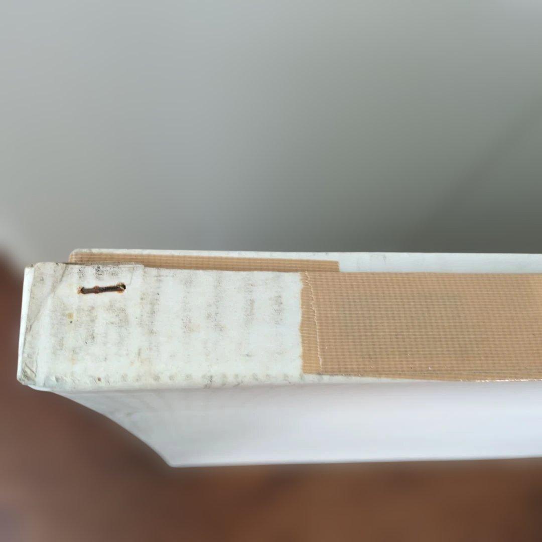 木製額縁 F20号 面金付マット付き ダークブラウン 金色縁取り