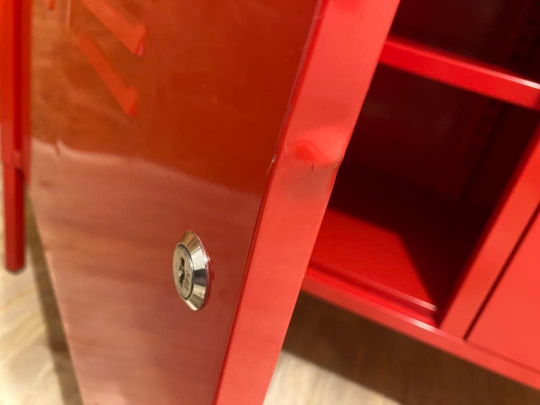 ぬかみそ　【廃盤品】IKEA PS スチールキャビネット レッド