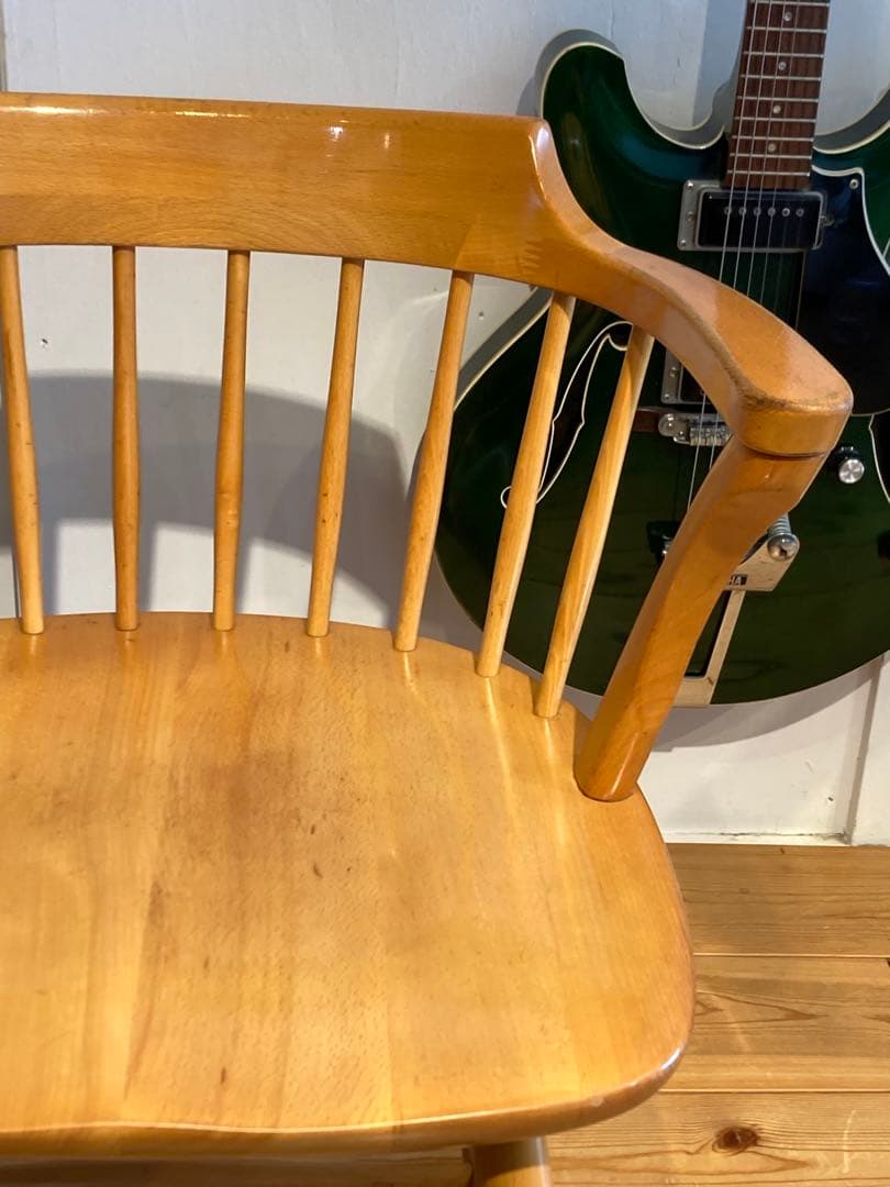 ①画像56枚 キツツキ ダイニングチェア ナチュラル 昭和56年 アーム コロニ