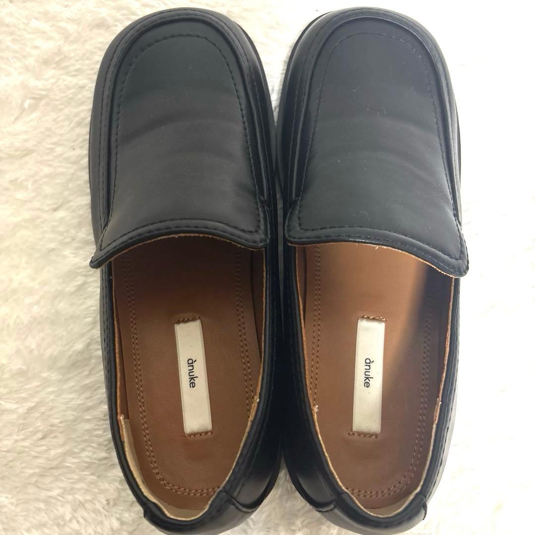 anuke【アンヌーク】 ローファー フラットシューズ スリッポン 23cm前後