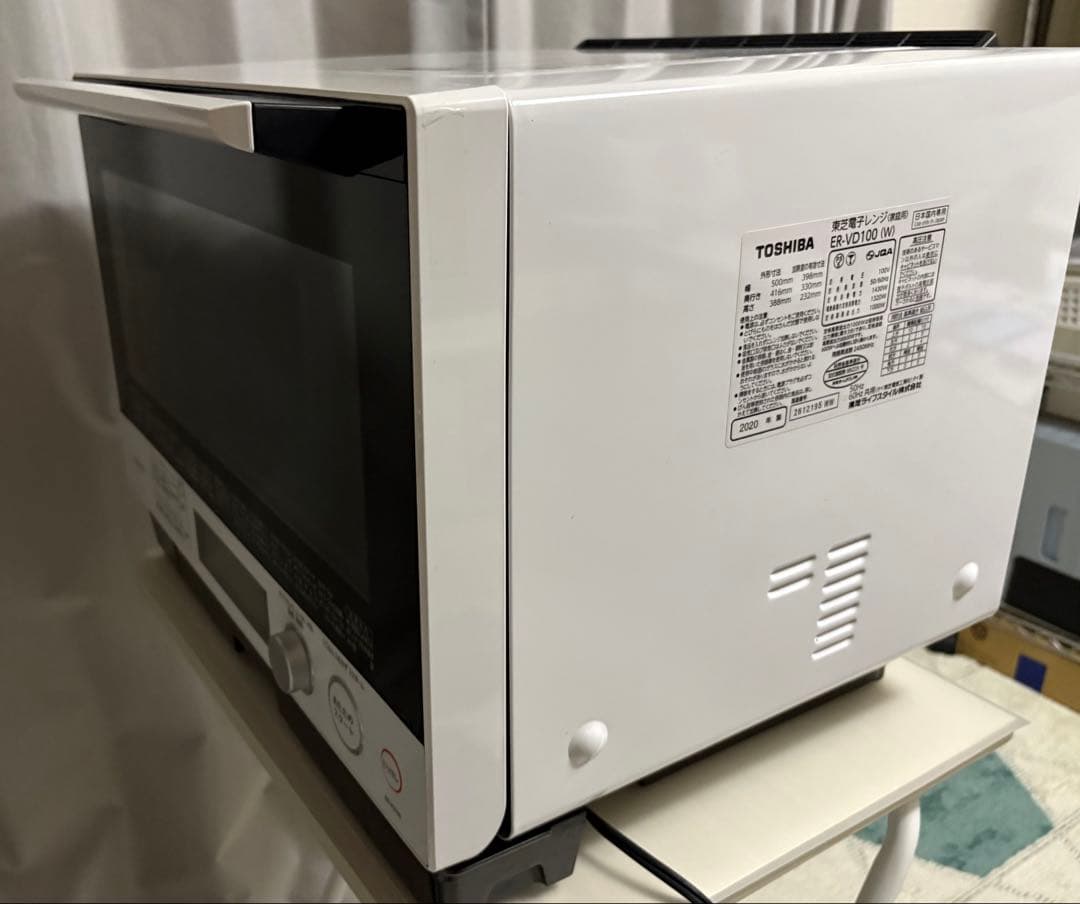 TOSHIBA ER-VD100(W) オーブンレンジ 説明書付き