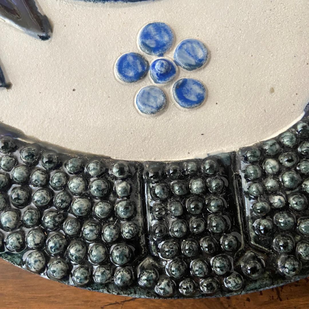 Sylvia Leuchovius シルヴィア 陶板 鳥 壁飾り 北欧 置物