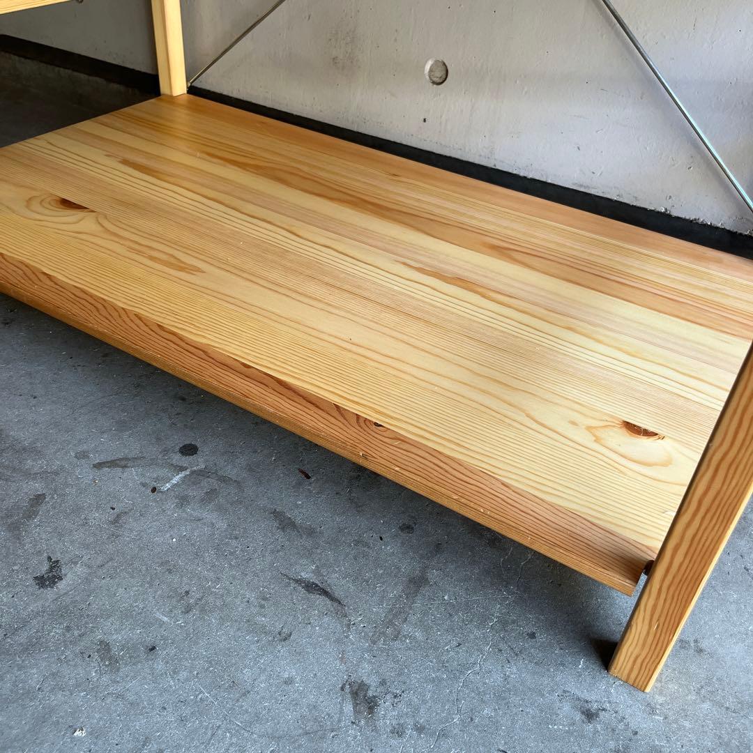 美品・希少木製バー仕様★無印 パイン材ユニットシェルフ・ワードロープ