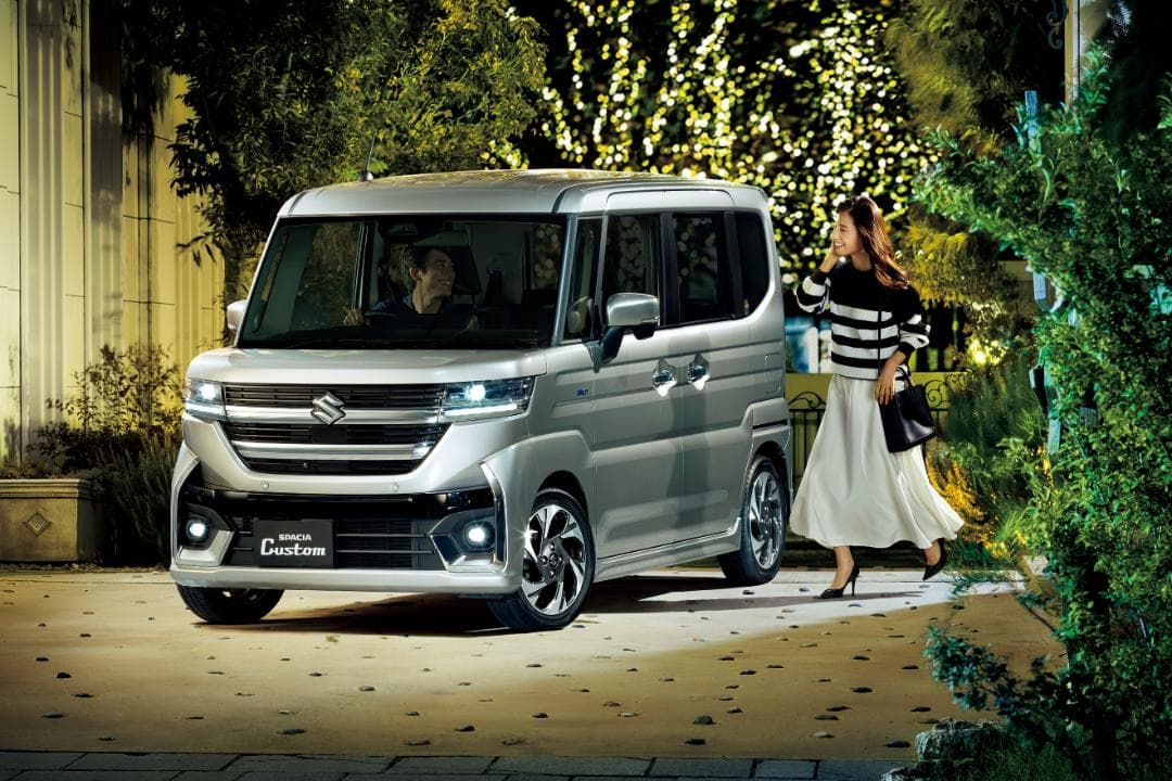 新車外し　SUZUKI スペーシアカスタム　純正タイヤホイールセット2本