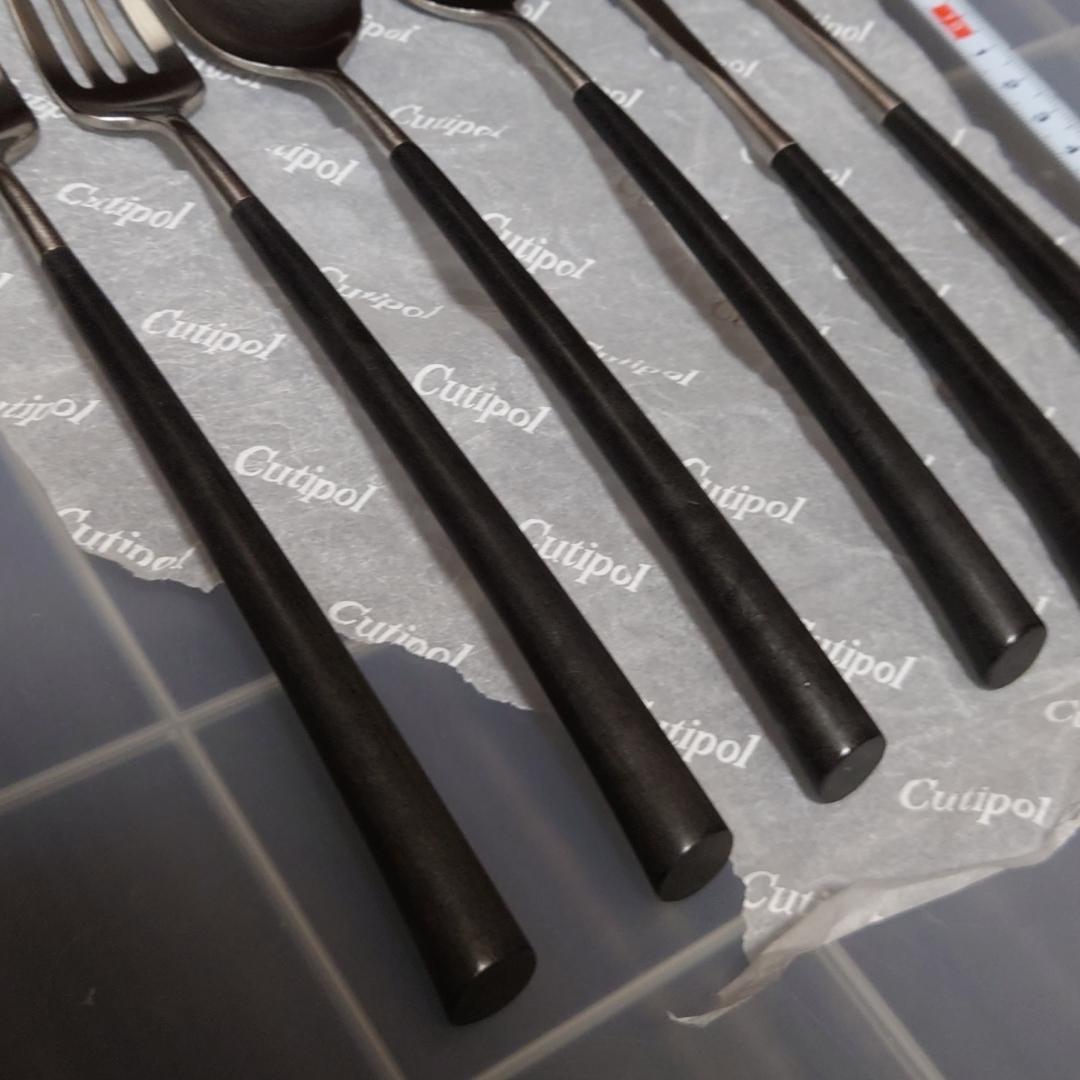 6本セット Cutipol　クチポール　NOOR①　ナイフ　フォーク　スプーン