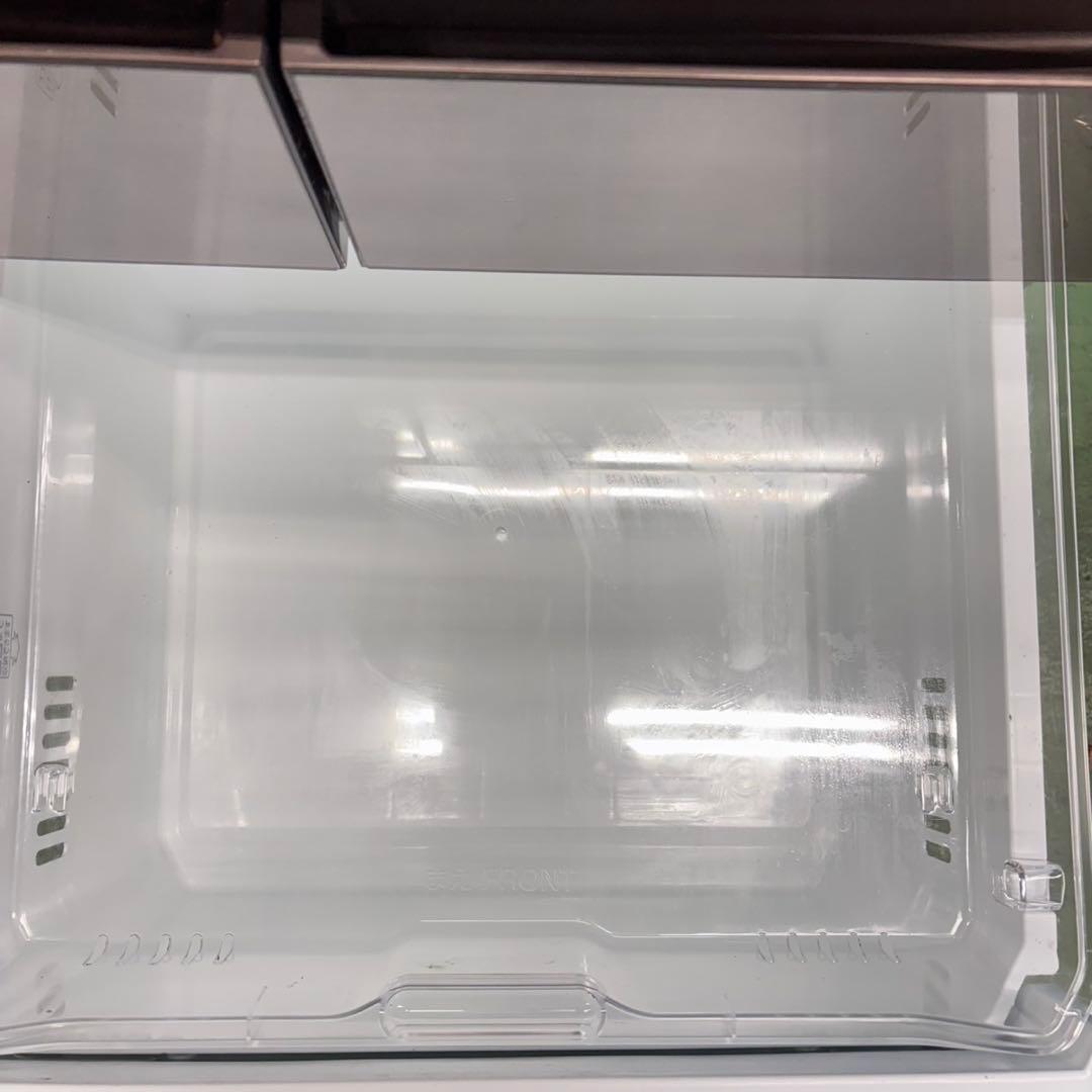 671 東芝大型冷蔵庫　500L強　小型　ガラスパネル　右開き　5ドア　スリム