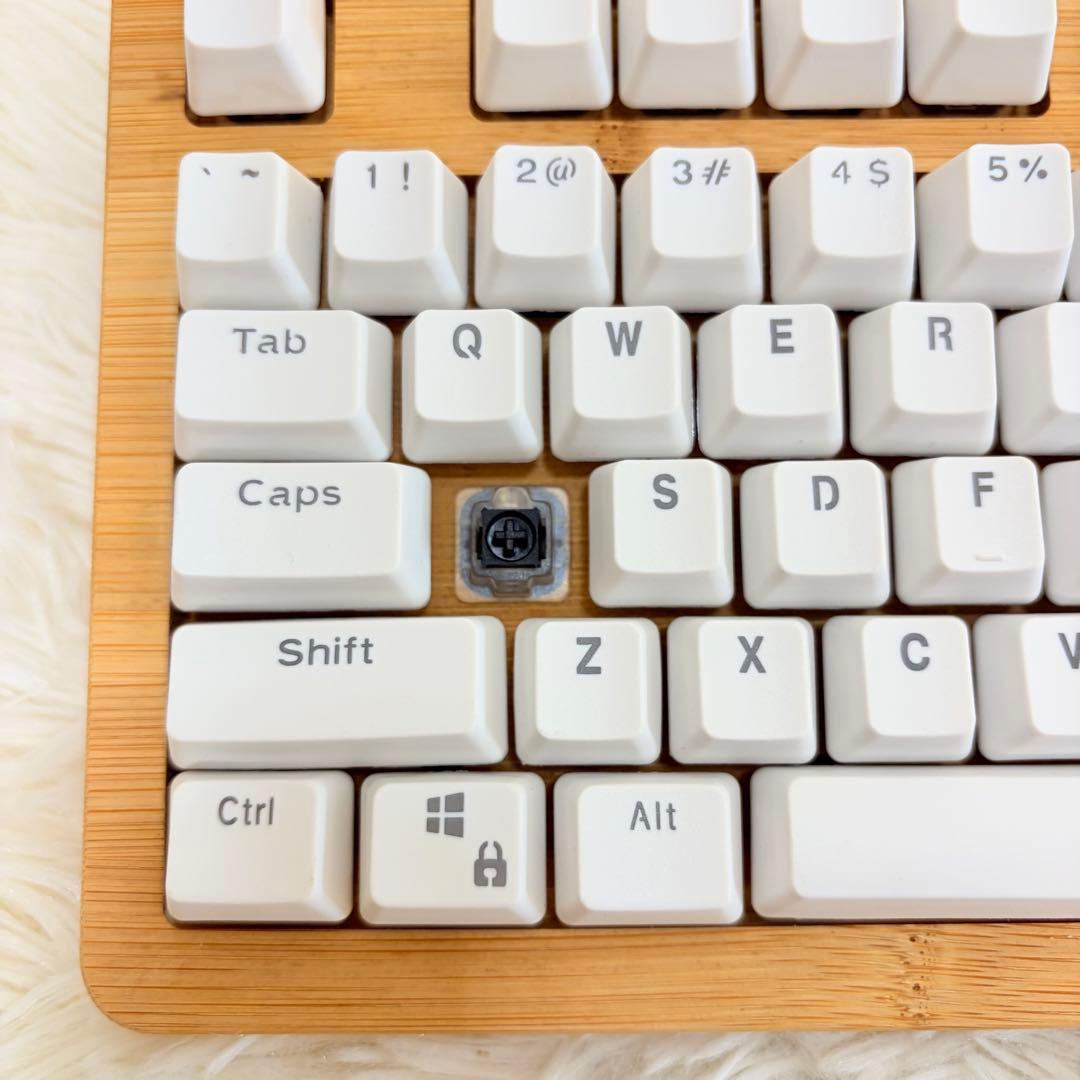xmit keyboard 木製　ホワイト　美品