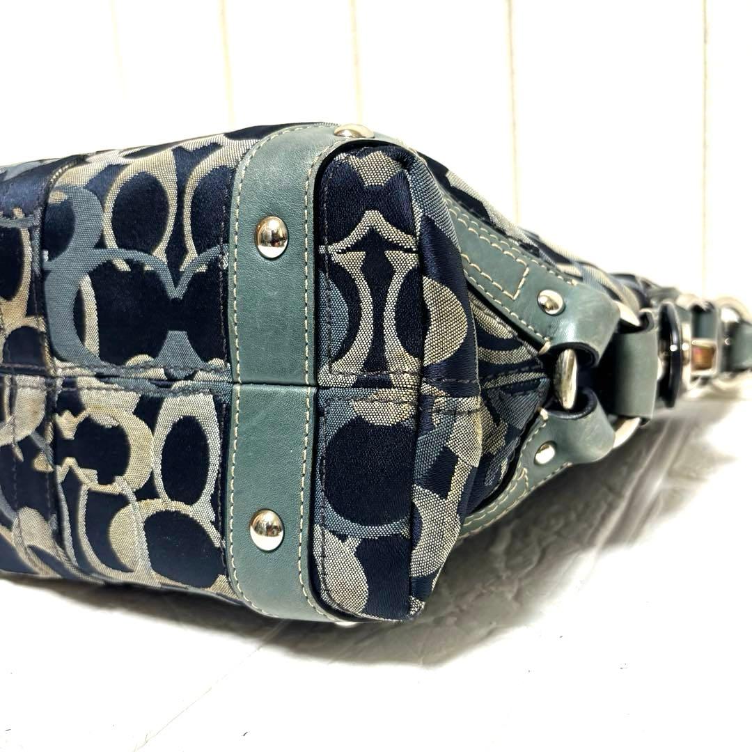 希少 COACH コーチ トートバッグ オプティック シグネチャー F13980