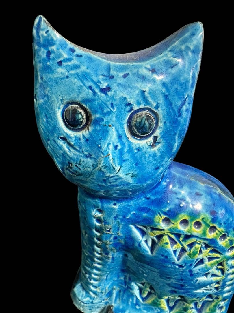 ☆美品　イタリア　FLAVIA フラビア　リミニブルー　オブジェネコ　ビトッシ