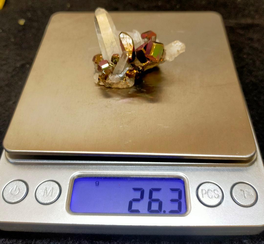 t*n様 【コレクター向】レインボーパイライト　水晶クラスター　パイライトインク