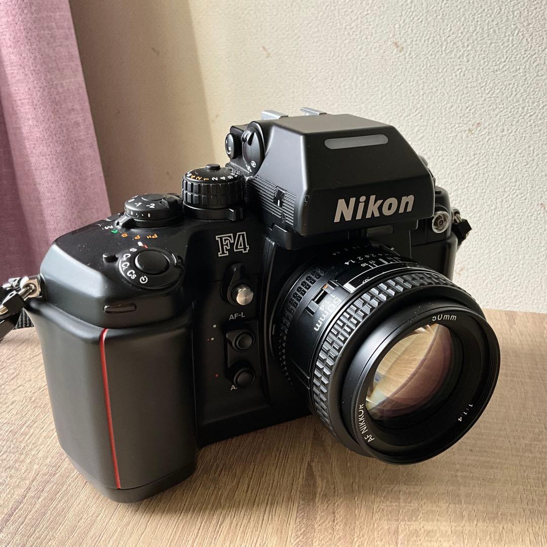 Nikon F4 AF ５０mm f1.4 Af24-50mmレンズ付き
