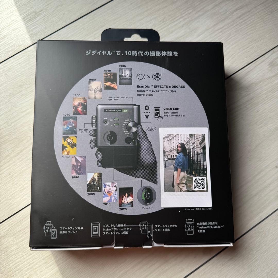 富士フィルム instax mini Evo Cinema ブラック　チェキ