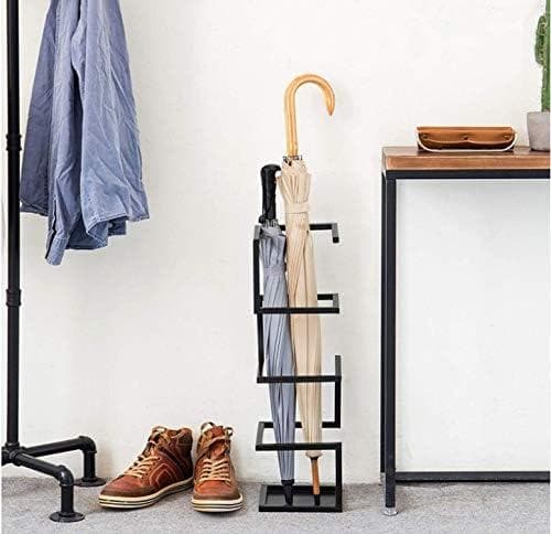 優雅なスリム傘立て | 長傘及び折りたたみ傘対応 | おしゃれなデザイン |