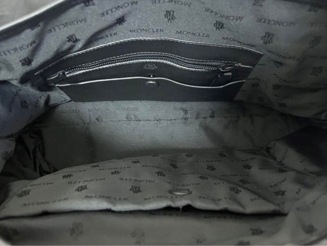 希少MONCLERモンクレールメッセンジャーバッグショルダーバッグ黒ブラック