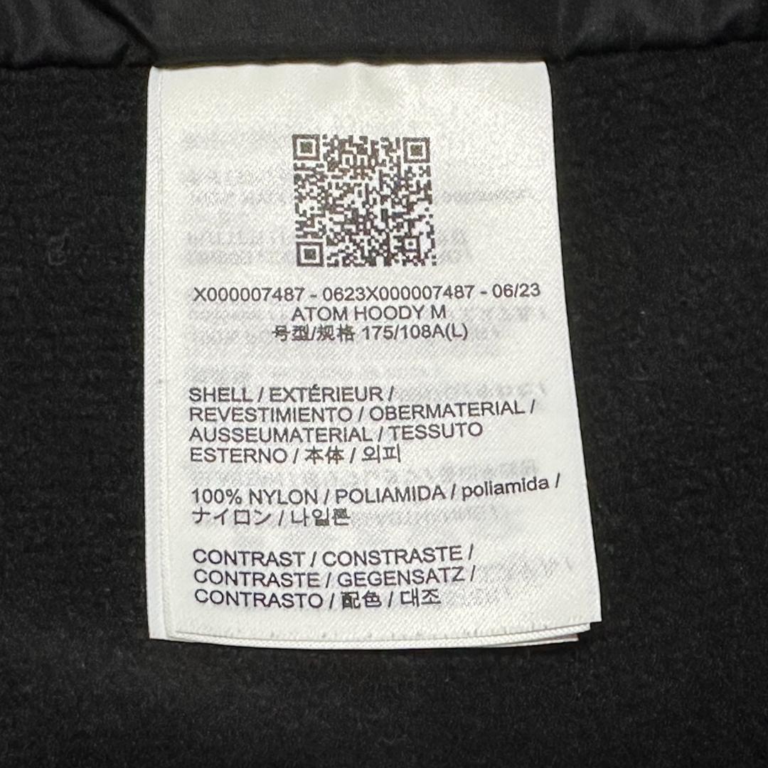 ARC'TERYX ATOM HOODY L 黒 X000007487